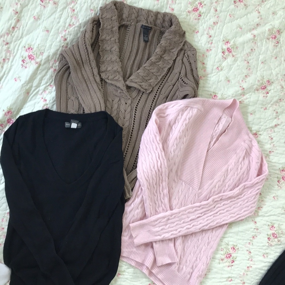 Bundle of 3 V neck sweaters